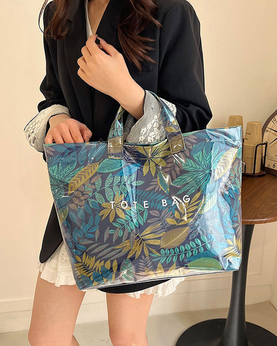 Sac Cabas Femme Camouflage Et Imprimé Feuille