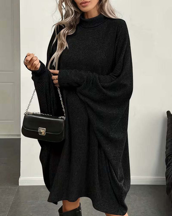 Robe Manche Chauve-Souris Mini