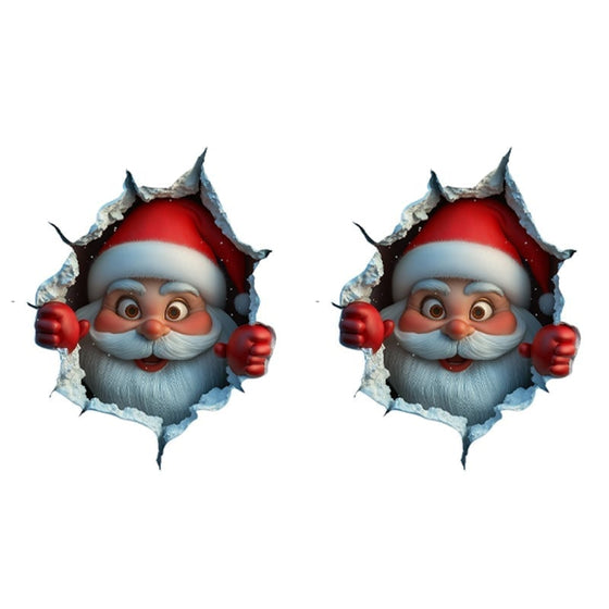 Ensemble d’Autocollants Muraux Père Noël