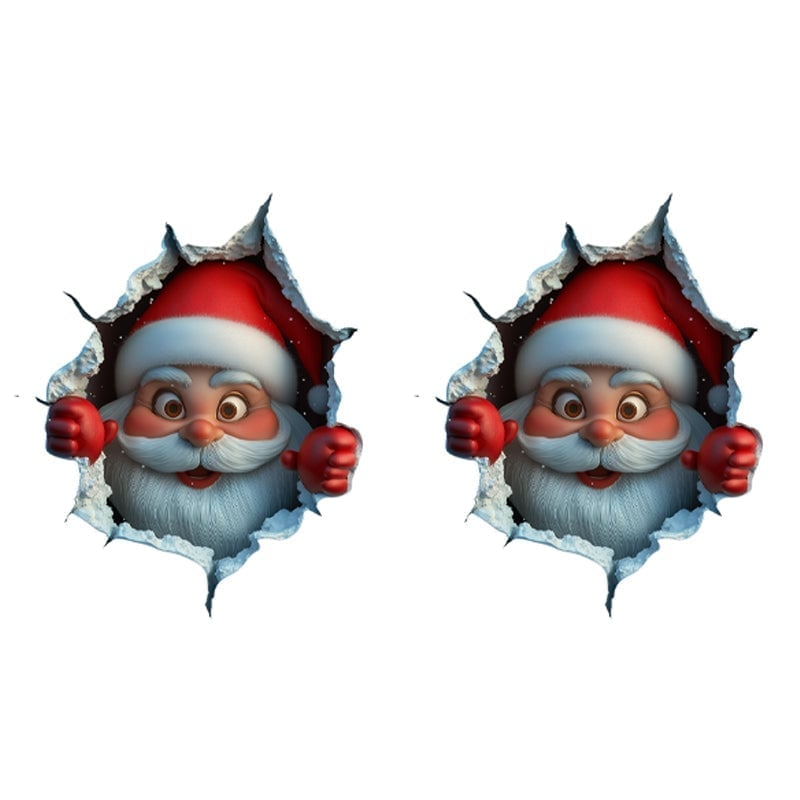 Ensemble d’Autocollants Muraux Père Noël