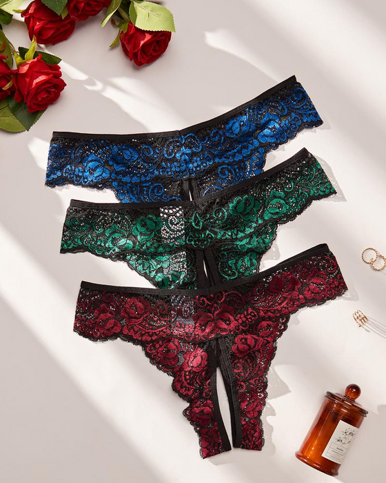 Culotte Femme Doux Confortable Respirant Dentelle Pour Toutes Saisons