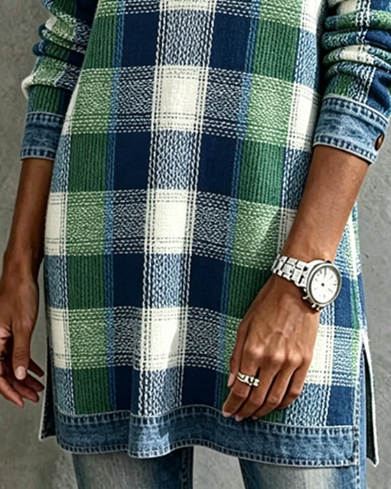 Robe Carreau Tendance Décontractée