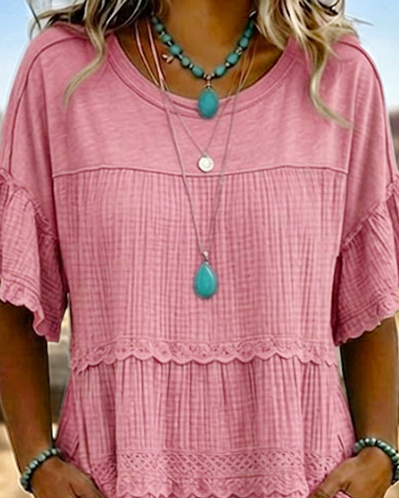 Robe Manche Courte Poche Longue