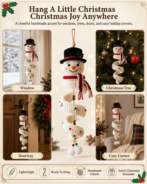 ☃️ Kit DIY Bonhomme De Neige En Spirale Au Crochet
