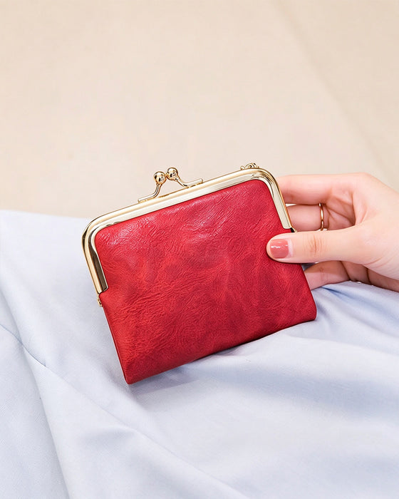 Mini Portefeuille Court Carré Mode Pour Femme