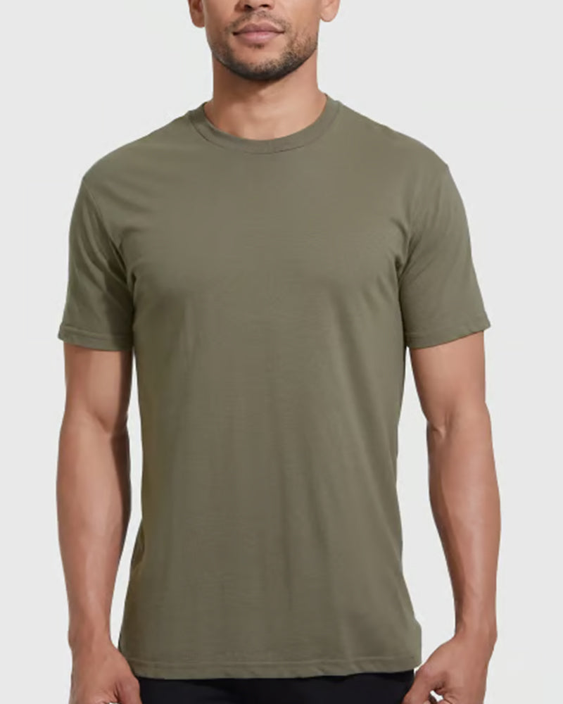 T-Shirt Col Rond Ajusté Slim