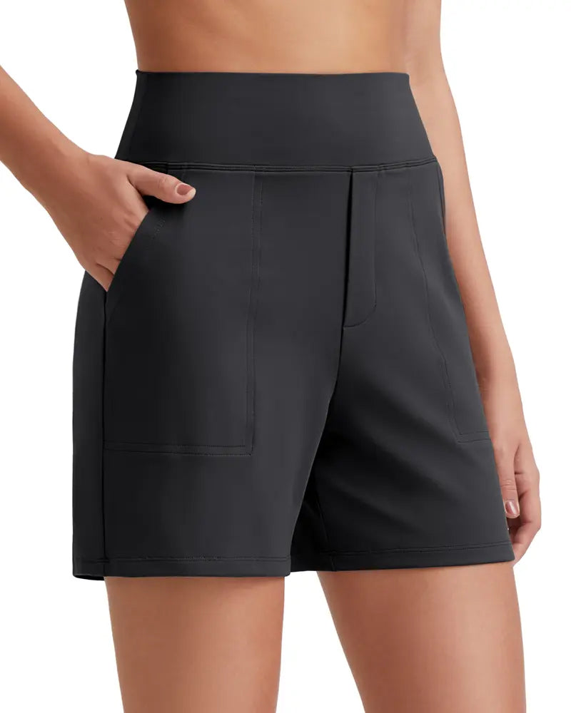 Short Taille Haute Athlétique Course