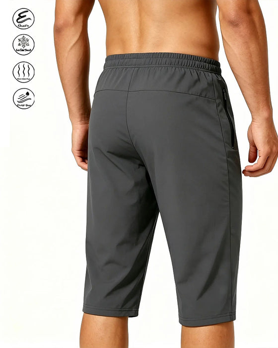 Pantalons Rafraîchissant Élastique Taille Cordons Séchage Rapide Actif
