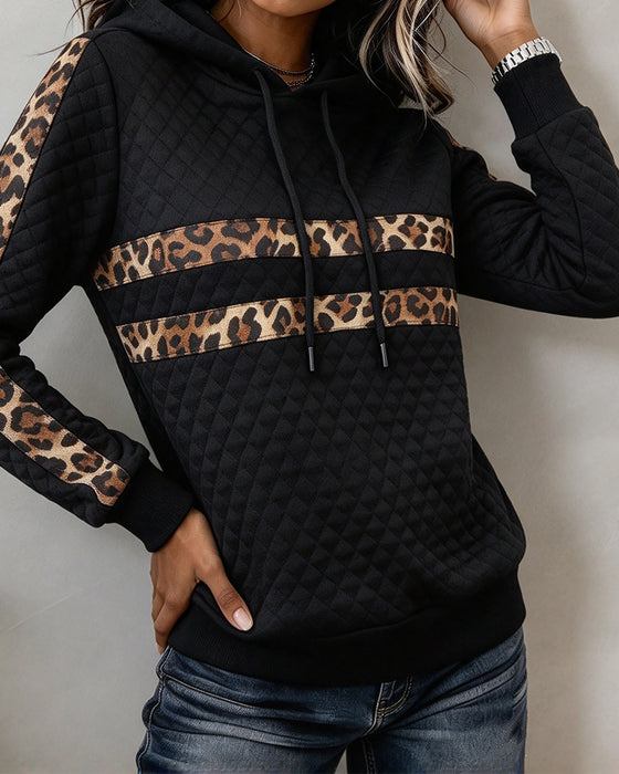 Sweatshirt Argyle Léopard Slim Fit