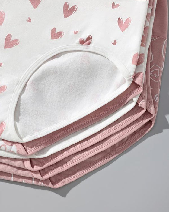 Culotte Femme Mignon Amour Imprimé Doux Respirant