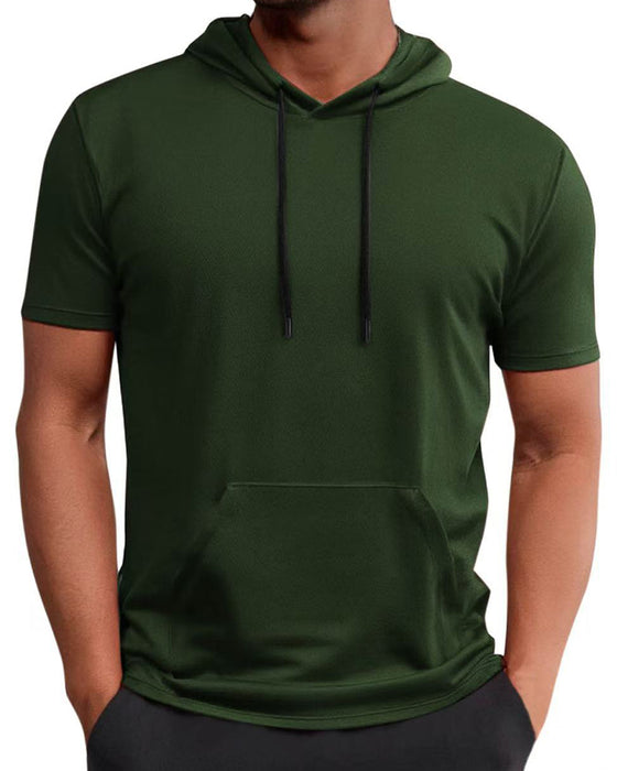 T-Shirt Capuche Séchage Rapide Manche Courte