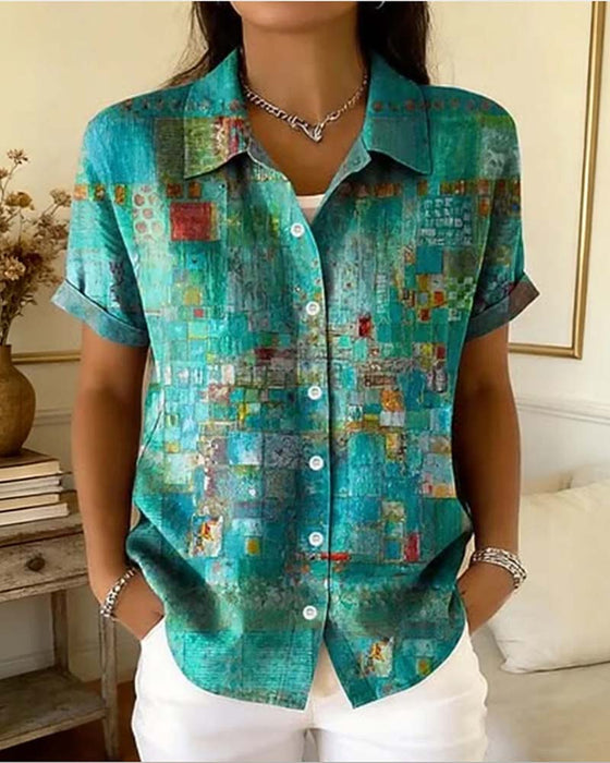 Chemise Carreau Contraste Design