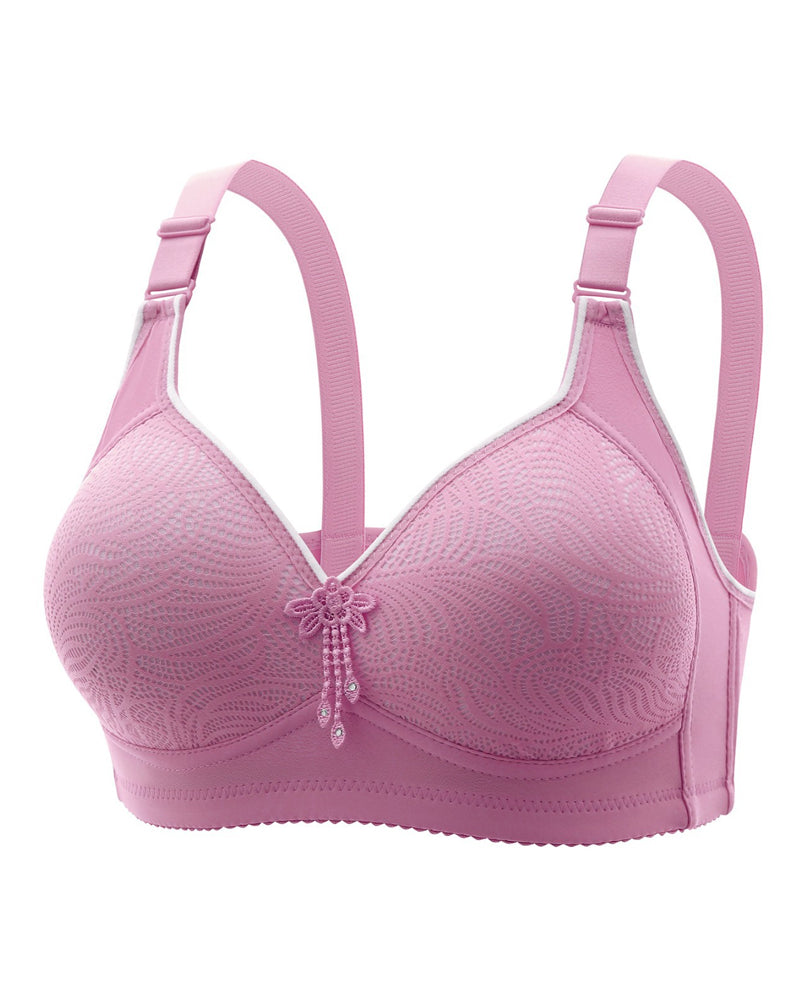 Soutien-Gorge Sexy Sans Armatures À Motif Floral