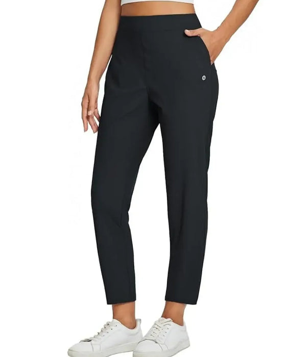Pantalon Uni Longueur Neuf-quarts