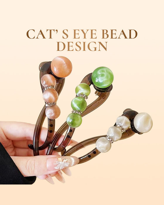 Barrette Élégante Pour Coiffures Vers L’Arrière