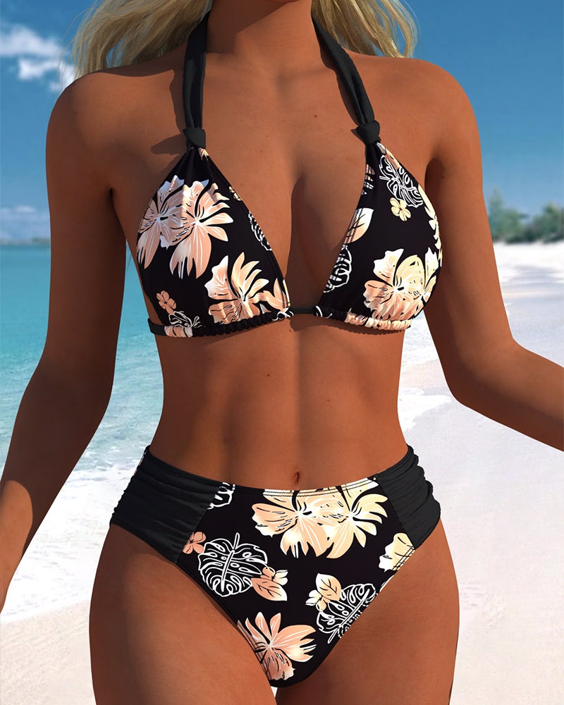 Bikini Sexy Décolleté Profond V Deux Pièces