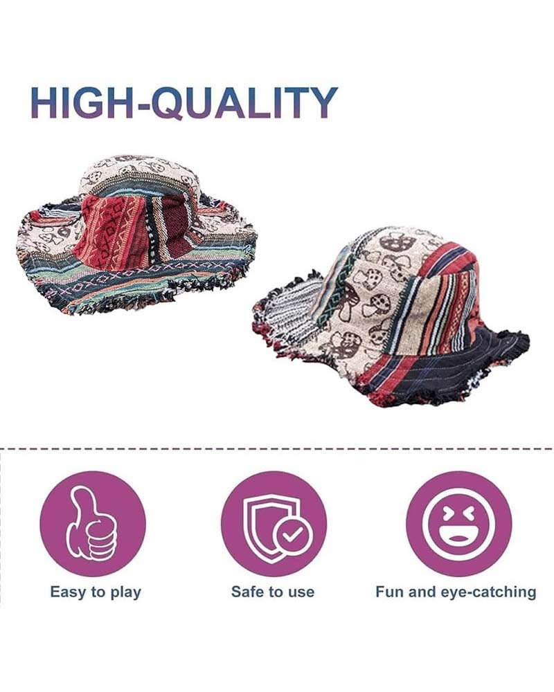 Chapeau Patchwork Coloré Seau