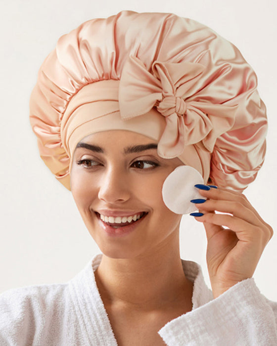 Bonnet de nuit en soie