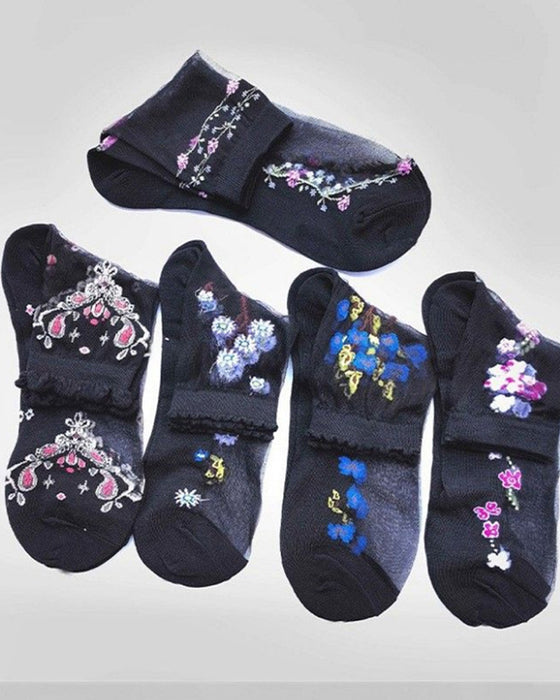 Chaussettes Soie Cristal Glacé