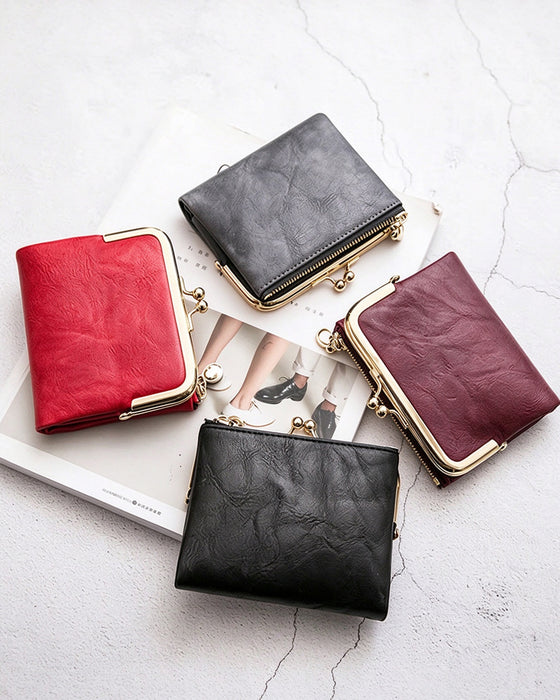 Mini Portefeuille Court Carré Mode Pour Femme