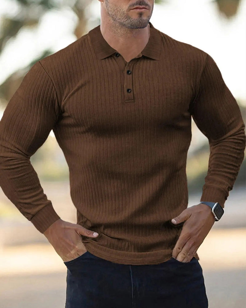 Chemise Col Bouton Rayure Verticale
