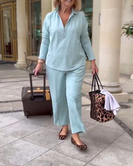 Haut De Sport À Manches Longues Avec Col