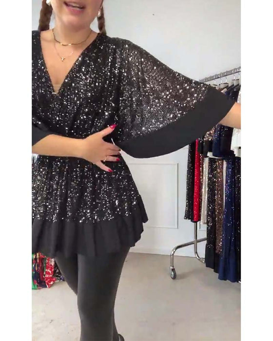 Chemisier coupe slim tendance à col en V