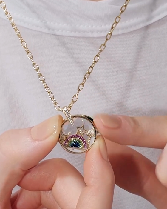 Pendentif Et Collier Boîte Photo Personnalisée