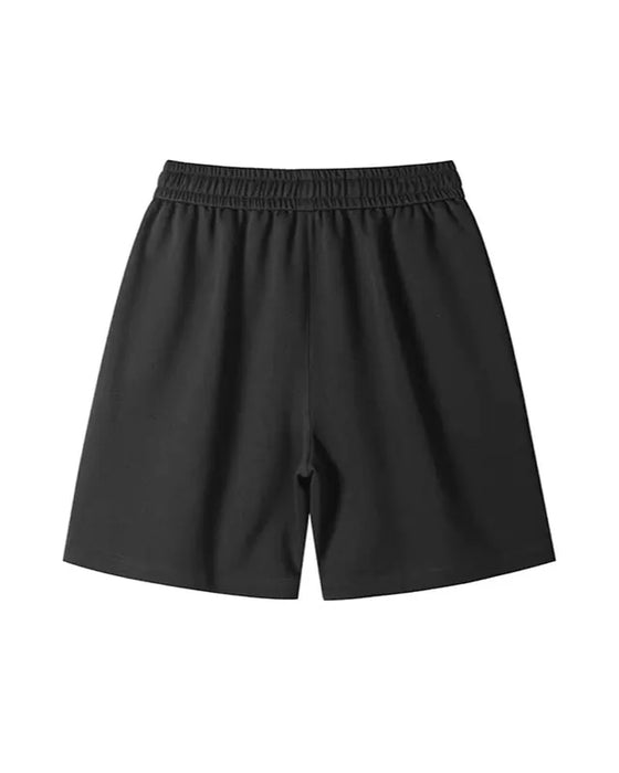 Short Décontracté Jambe Droite Cordon De Serrage Bermuda