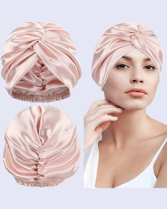 Bonnet Pour Cheveux Doux Et Extensible Style Torsadé