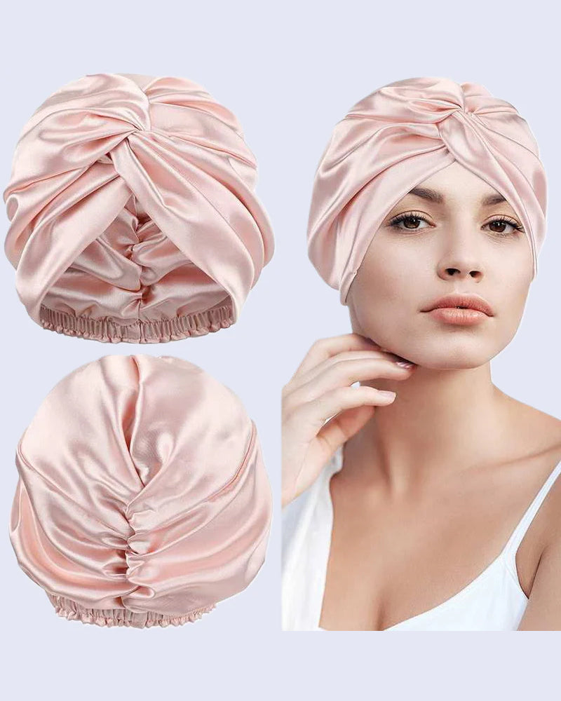 Bonnet Pour Cheveux Doux Et Extensible Style Torsadé