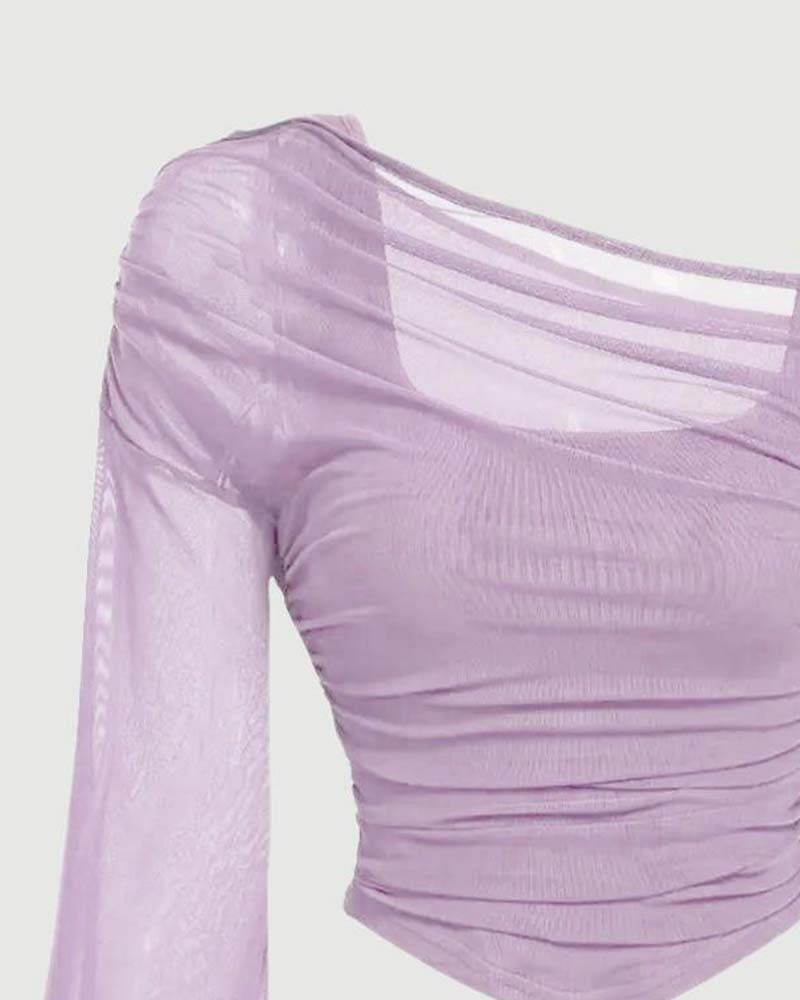 Chemisier Maille Volanté Manche Longue Cami