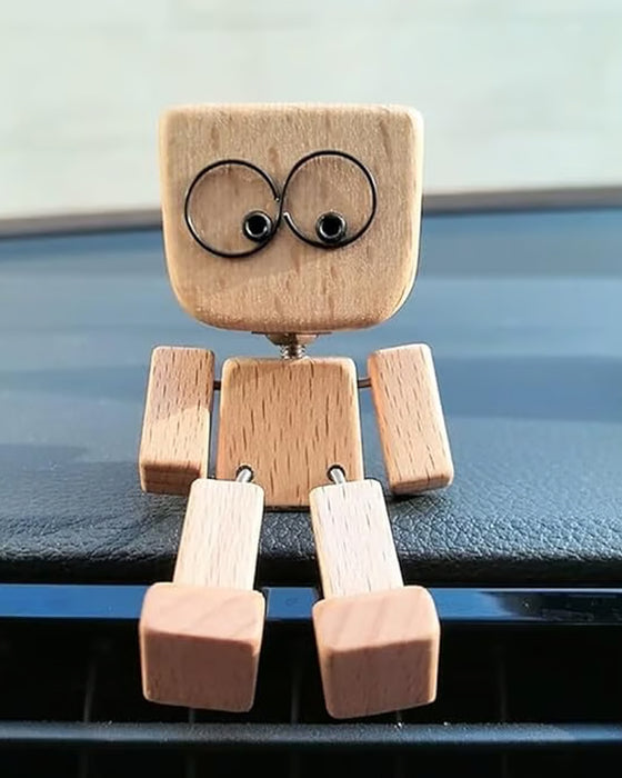 Figurine En Bois Charmant Jambes Qui Se Balancent Petit