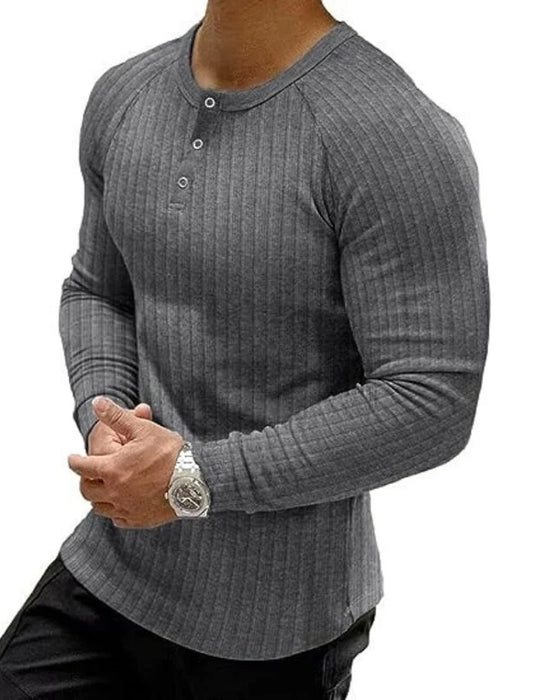 T-Shirt Rayure Verticale Manche Longue