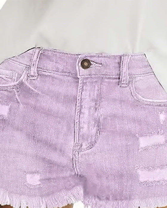 Short Brut Ourlet Denim