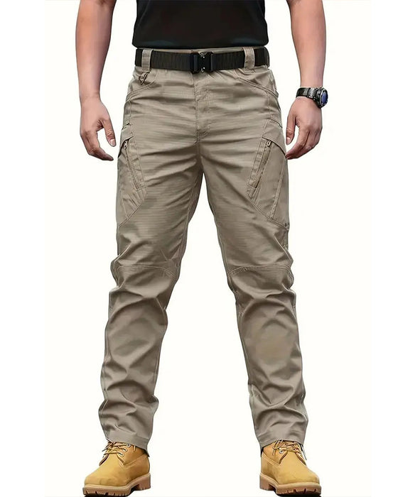 Pantalon Homme Tactique Pantalon Cargo, Multi-Poche Respirant Durable Travail Randonnée