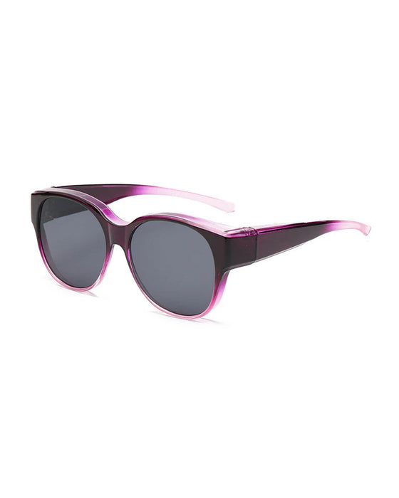 Lunettes De Soleil Rondes Tendance À Protection Uv400 Polarisée