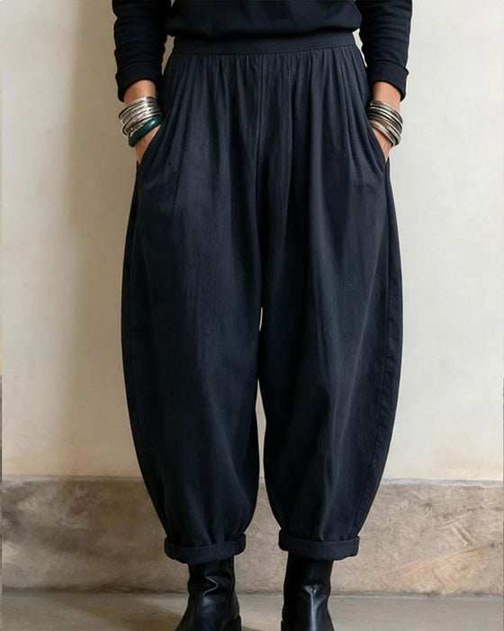 Pantalon Jambe Droite Taille Haute