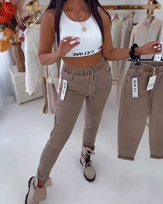 Pantalon Élastique Stretch Skinny