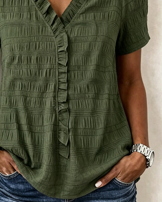 Blouse Col V Uni