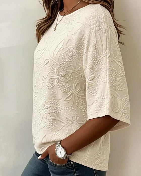 Blouse Femme Décontractée Fleurie