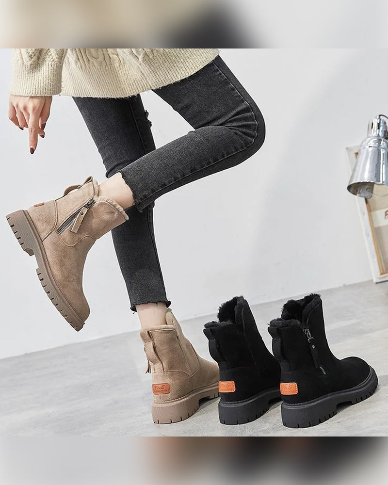 Bottes D’Hiver Pour Femme Avec Doublure En Polaire