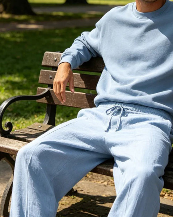 Pantalon Homme Décontracté Jambe Droite Plage
