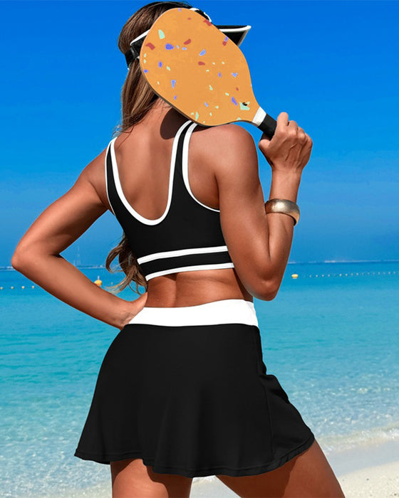 Ensemble Séchage Rapide Deux Pièces Jupe De Bain