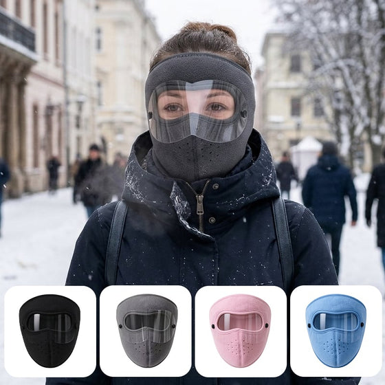 Protection Thermique Des Oreilles Masque Facial D'Hiver Avec Visière De Protection