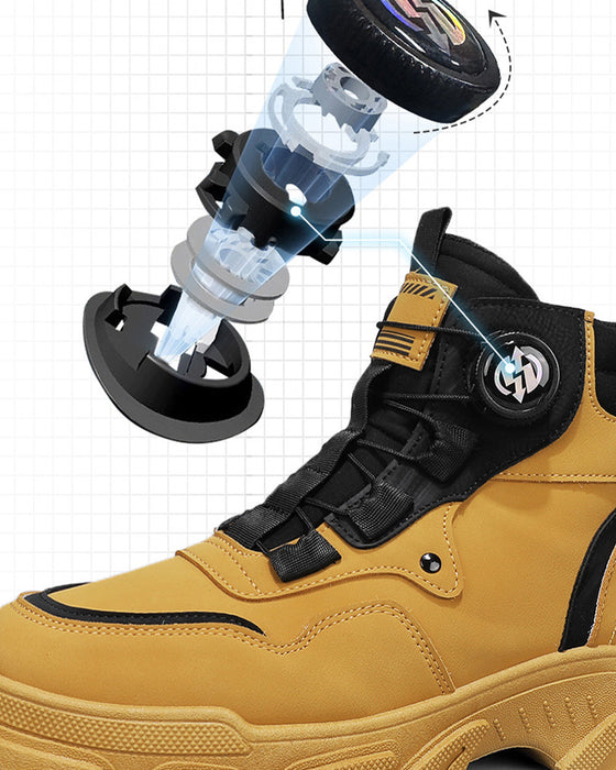 Chaussures Homme Outdoor Boucle Tournante Travail 🔄👞 – Imperméable 💦, Anti-dérapant 🚶‍♂️, Confortable , Respirant 🌬️