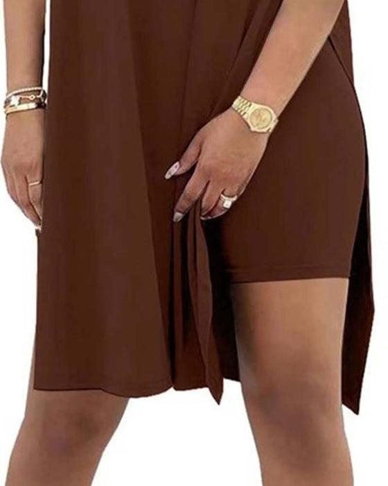 Ensemble Uni Ample Manches Courtes Pantalon