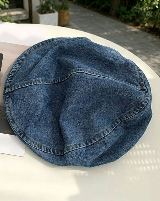 Béret Femme Vintage Denim
