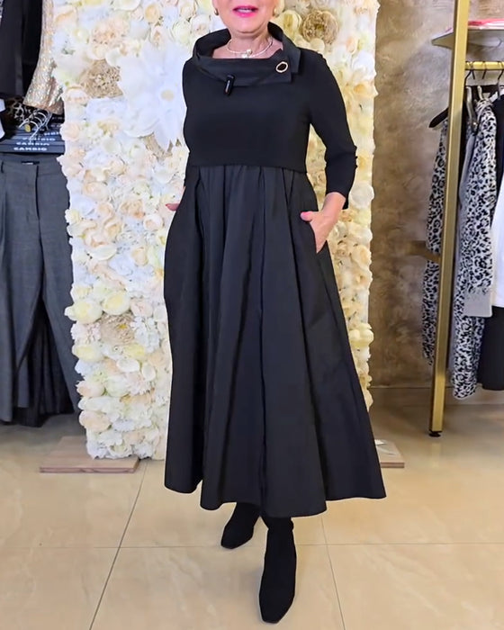 Robe Tendance Street Uni A-Ligne