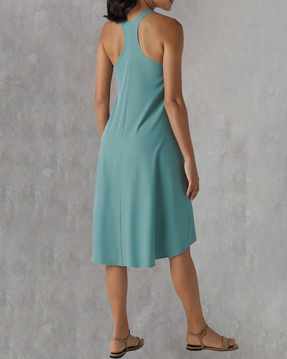 Robe Soutien-Gorge Intégré Irrégulier Gilet Sans Manches